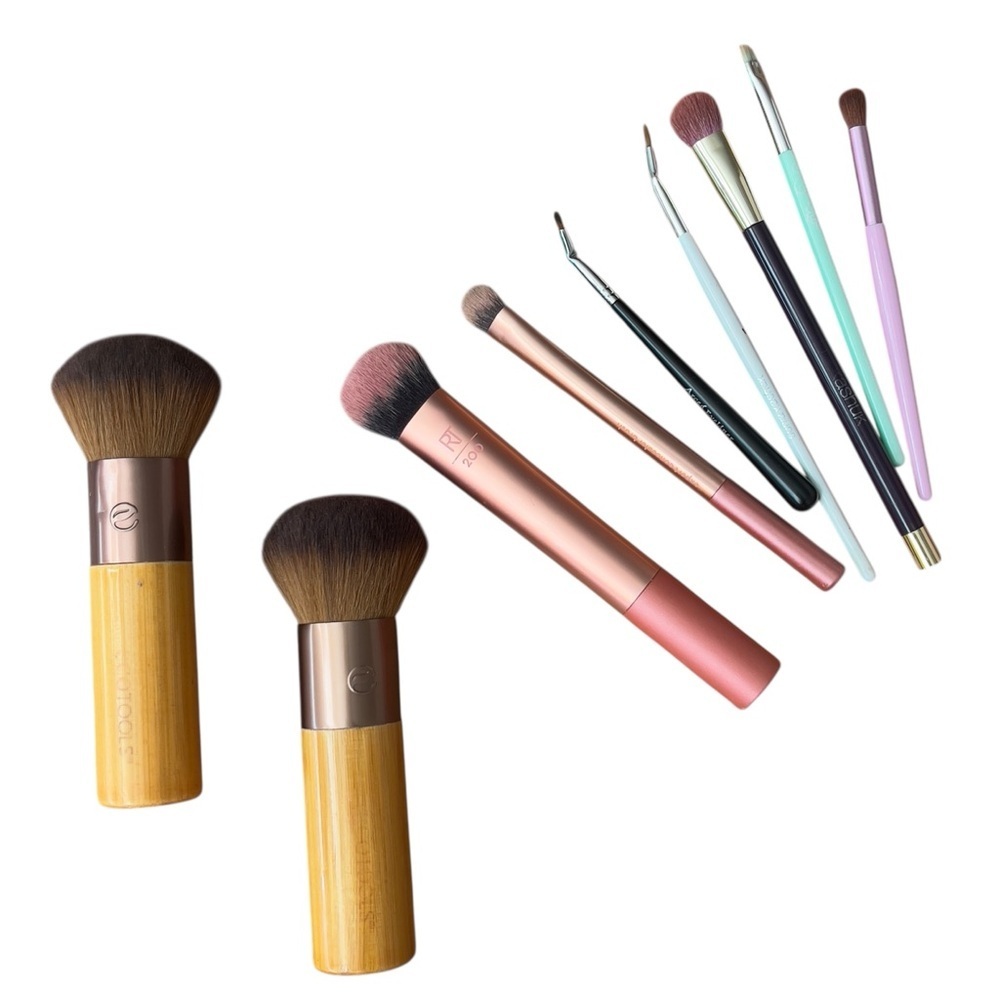 Drugstore Makeup Brush Bundle Eco Tools Sonia Kashuk Real Techniques